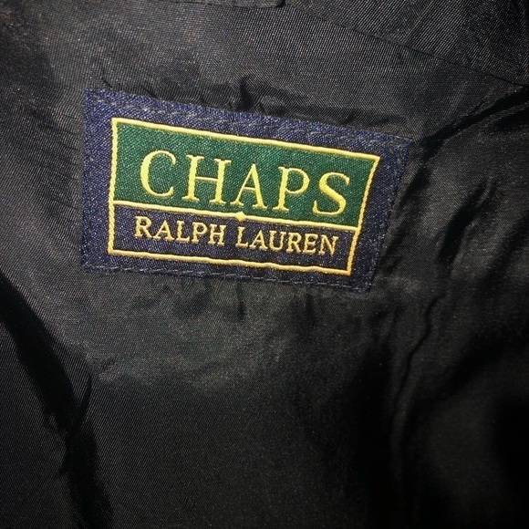 Cashmere VTG  Chaps Ralph Lauren Men’s Winter trench Coat full length  S… - Picture 11 of 12